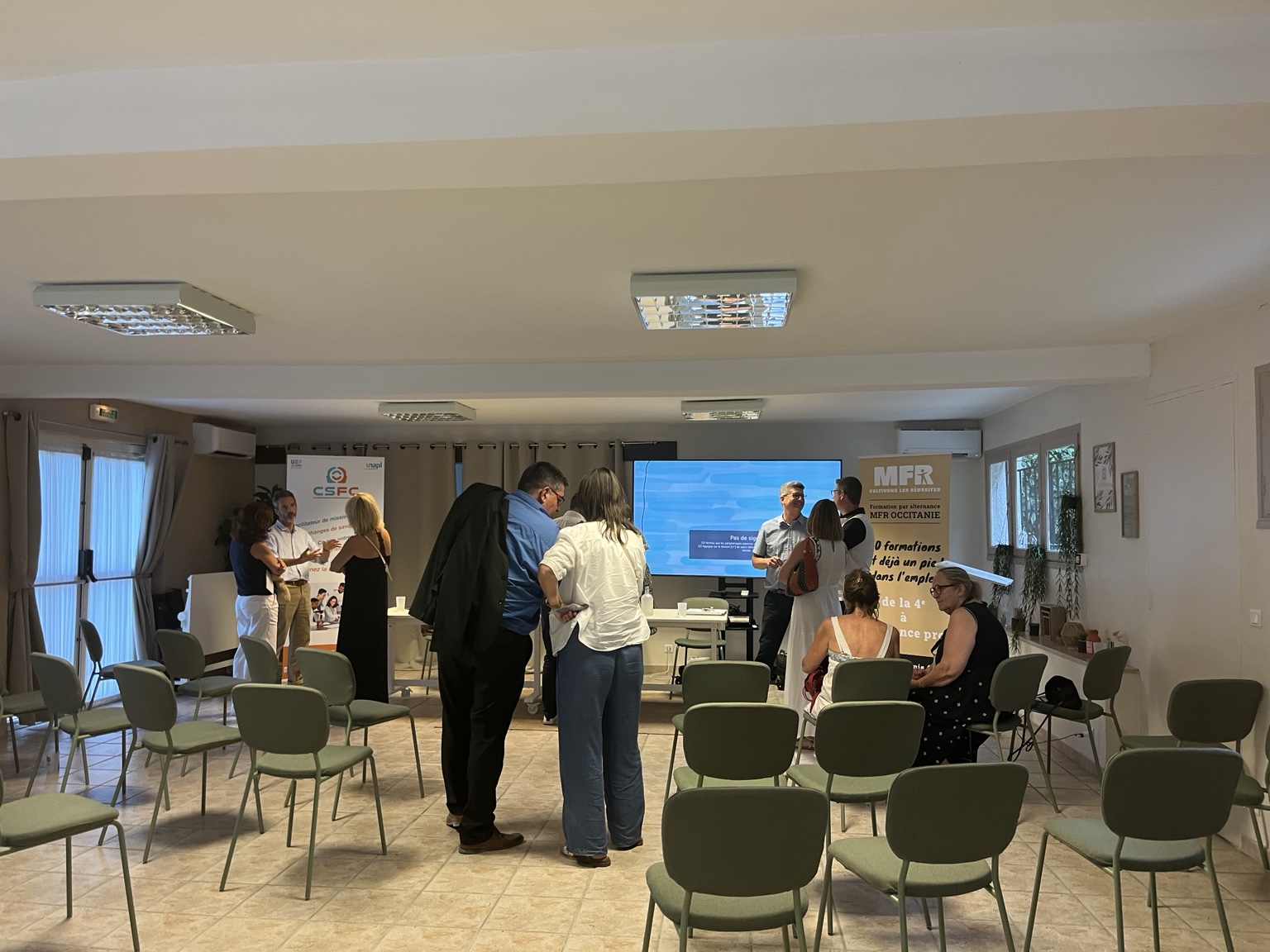 Salle de conférence lors de la soirée CSFC Occitanie au Golf de Saint-Gély-du-Fesc